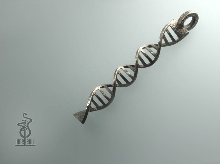 DNA Pendant in 3D printed stainless steel 3d printed