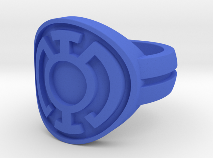 Blue Lantern Double Banded Sz 5 3d printed 