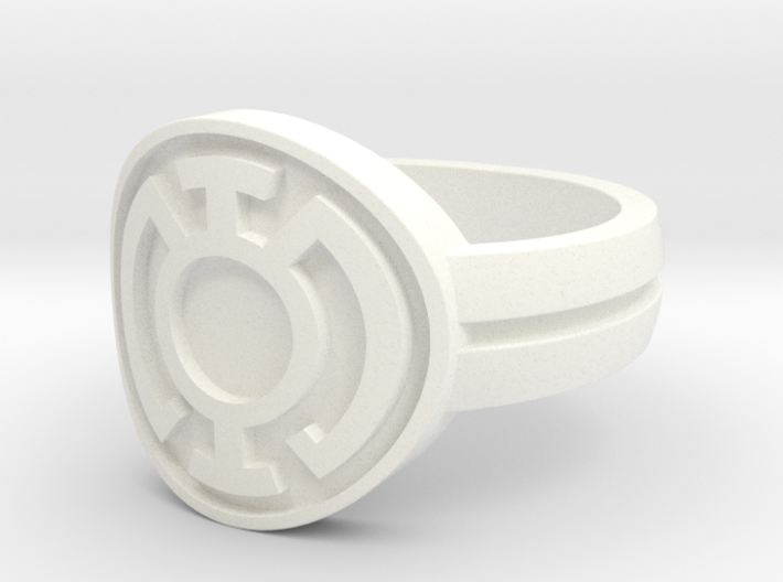 Blue Lantern Double Banded Sz 10 3d printed