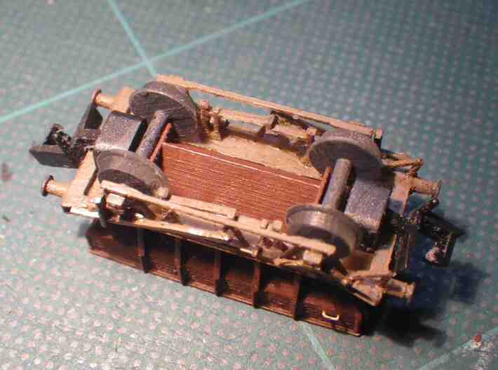 GWR Design P22 Ballast Hopper 3d printed Underneath