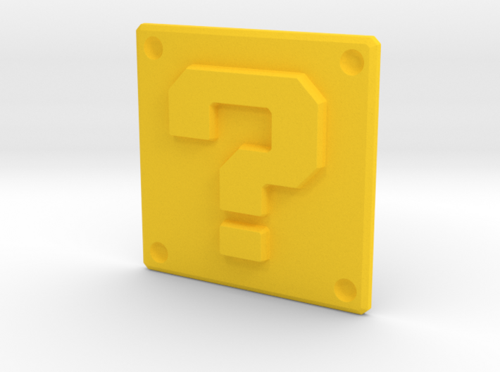 Question mark panel 3d printed