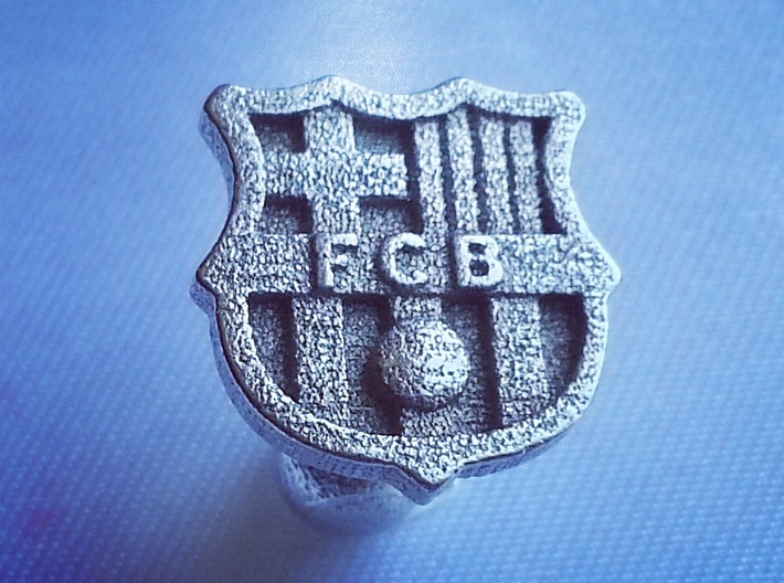 FC BARCELONA cufflinks (Steel) 3d printed Watch the video below!
