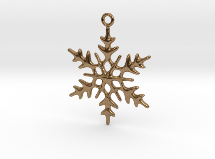 Little Romantic Snowflake Pendant 3d printed