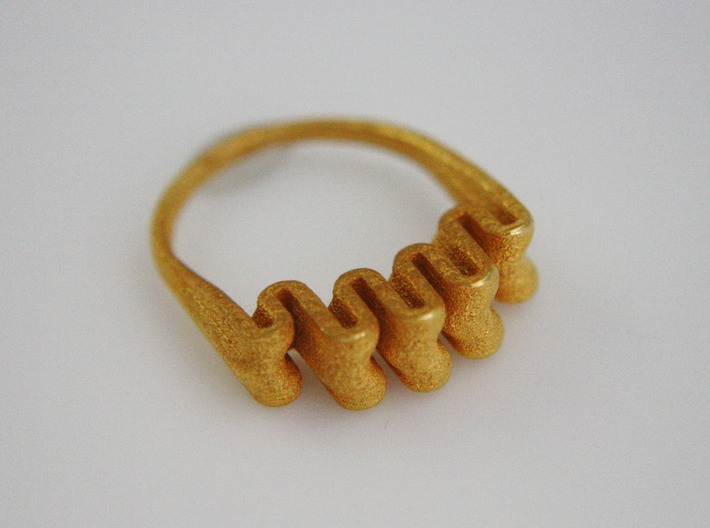Ripple Ring - US Size 07 3d printed 
