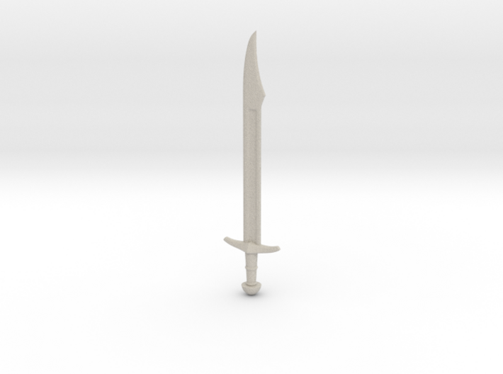 Falchion Sword 3d printed