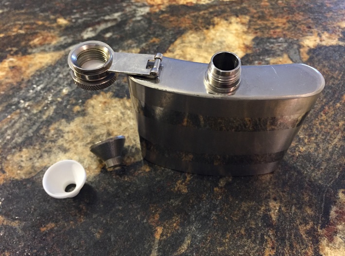Flask Funnel 3d printed 
