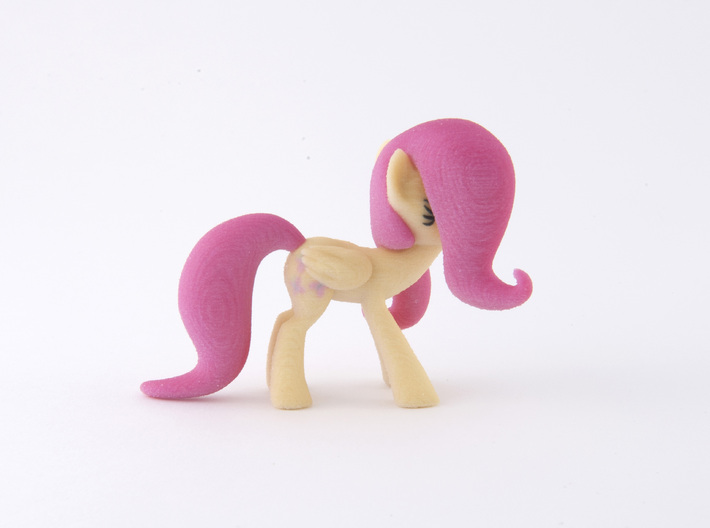 Fluttershy Yay 3d printed 