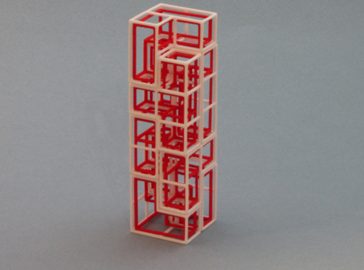 "SOMA's Revenge" - Interlocking Puzzle Cube 3d printed The Tower - One of hundreds of figures to build