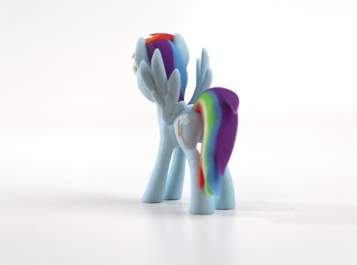 My Little Pony - Rainbow Dash (≈75mm tall) 3d printed 