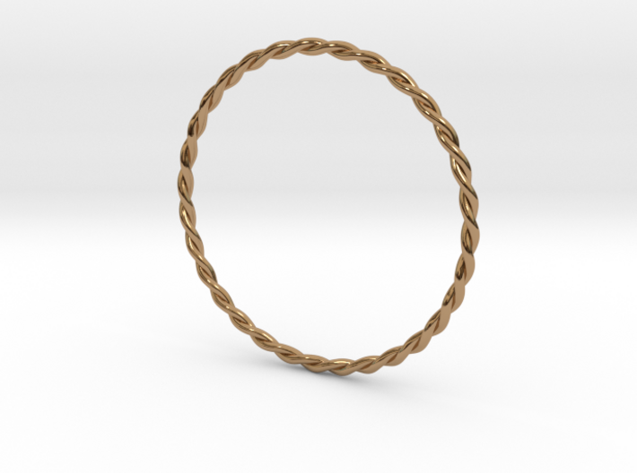 DoubleTwist Bangle Bracelet SMALL 3d printed 