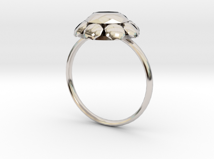 Diamond Ring US Size 7 UK Size O 3d printed
