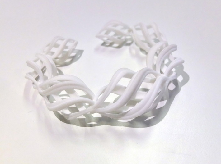 Thistle Bangle Open 3d printed 