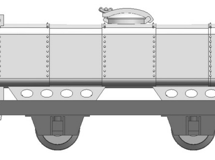 Deutsche Heeresfeldbahn tankwagon H0e 3d printed