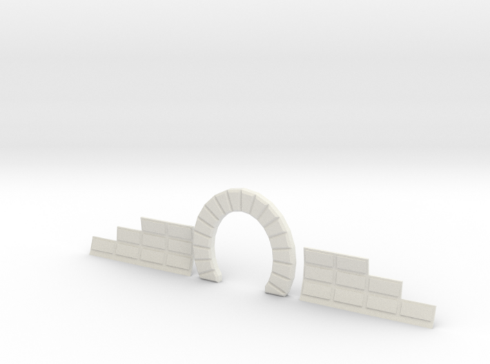 Z SINGLE TRACK STONE TUNNEL W SIDES 3d printed