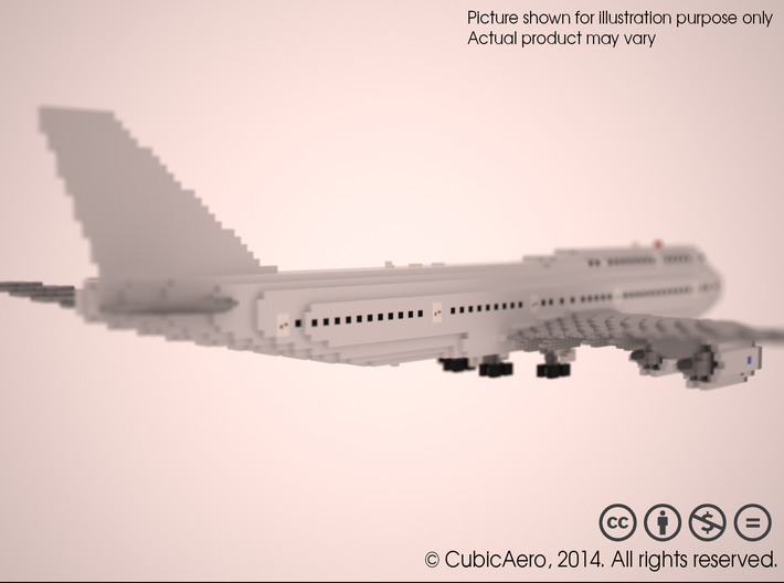 [1:666] Minecraft Boeing 747-8i 3d printed 