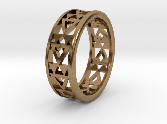 Simple Fractal Ring 3d printed