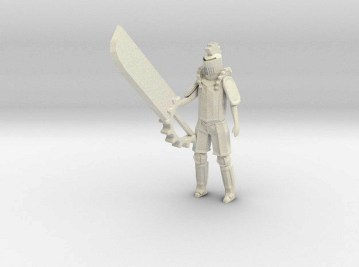 Knight of the Gears 3d printed Shapeways render, edited to show detail