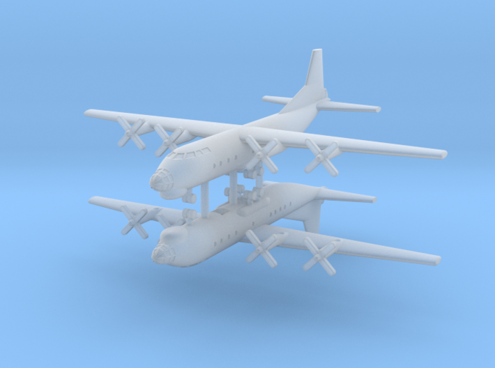 1/700 AN-12 (Cub) Transport Aircraft (x2) 3d printed