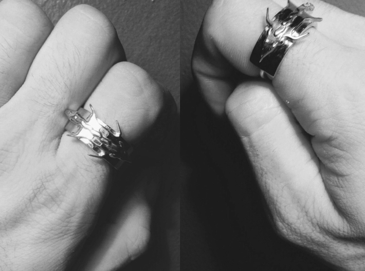 Fox Stole Ring - Sz. 7 3d printed 