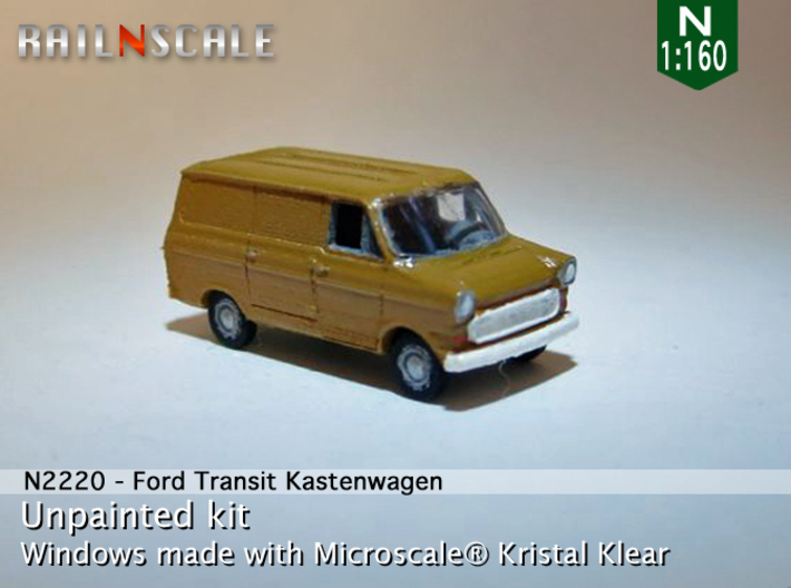 Ford Transit Kastenwagen (N 1:160) 3d printed