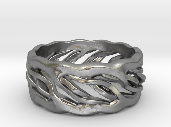 Earth Weave Ring (select a size) 3d printed