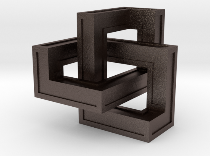 Cubic Trefoil Knot - Color 3d printed