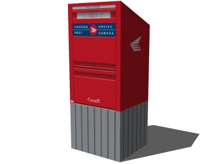3 Canadian Mailboxes (1:160) 3d printed 