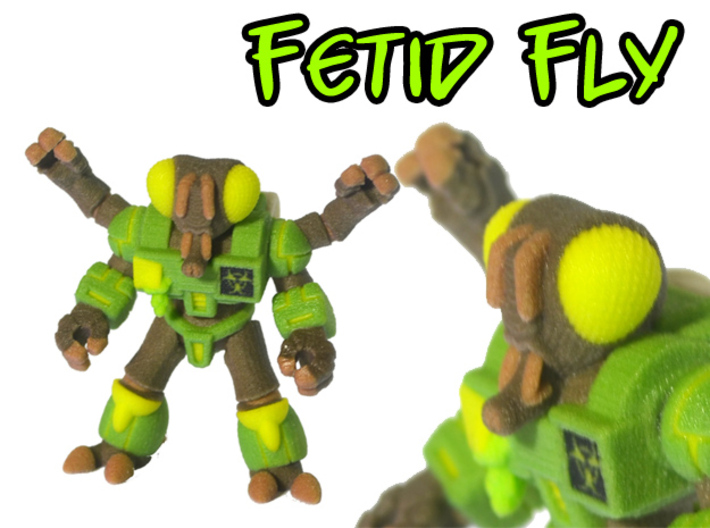 Fetid Fly (Colored Sandstone) 3d printed