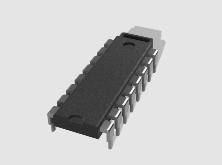 16-Pin DIP Pendant 3d printed 