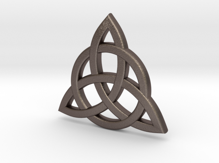 Triquetra Celtic Necklace Center Piece 3d printed 