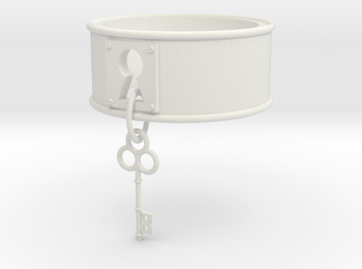 Lock And Key Ring Band Size 8 3d printed