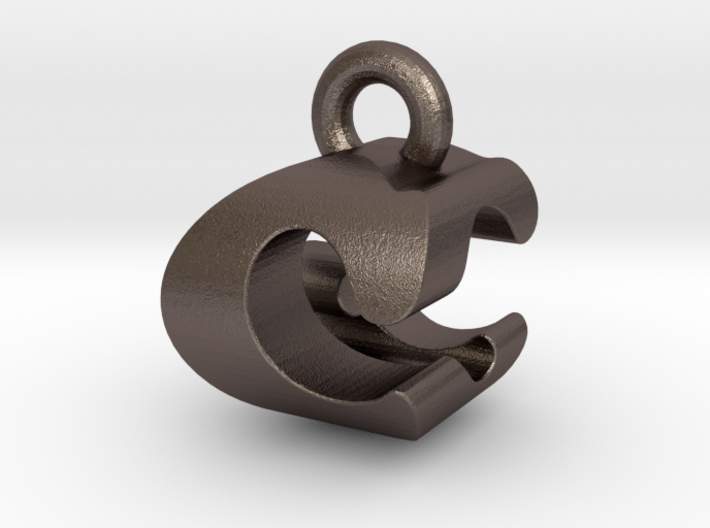 3D Monogram Pendant - CGF1 3d printed