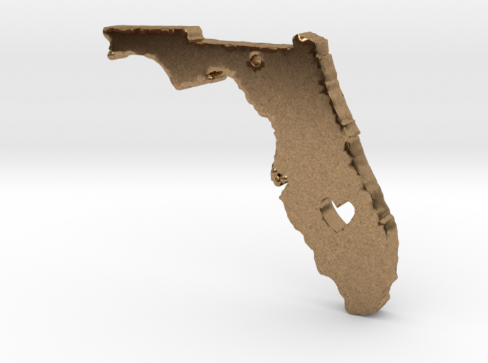 I love Florida Pendant 3d printed