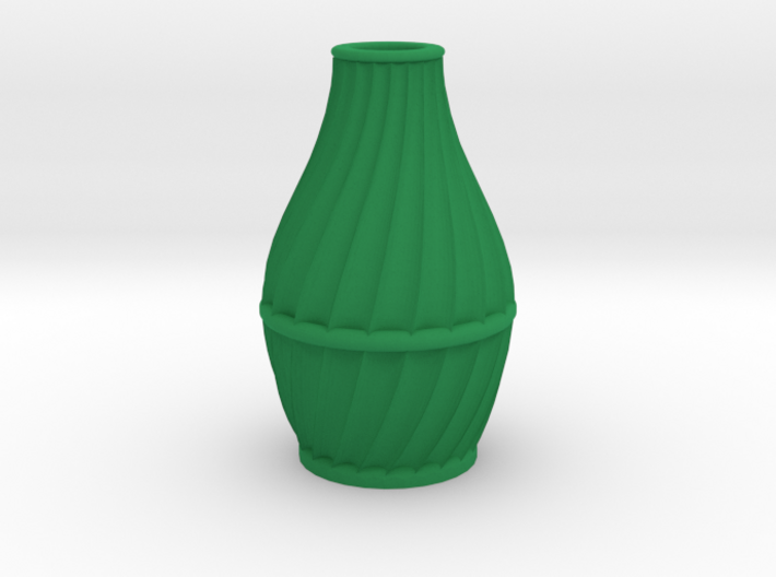 Scalloped Vase Neck Spiral Small 3d printed