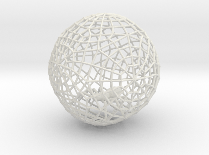 Bauble, Ball, Spider in Web 3d printed