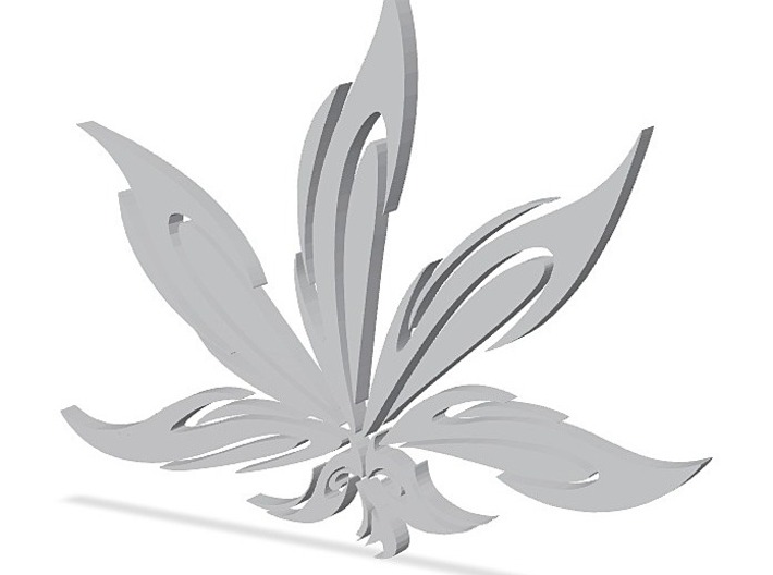 Hemp Leaf 3d printed