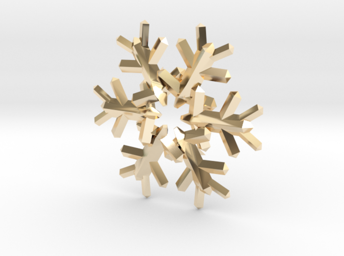 Snow Flake 6 Points E 4cm 3d printed