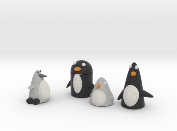 Robo Penguin Reseaching Real Penguins Seperated 3d printed