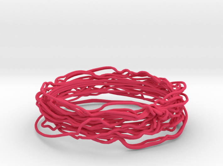 Turbulent Bangle 1 3d printed