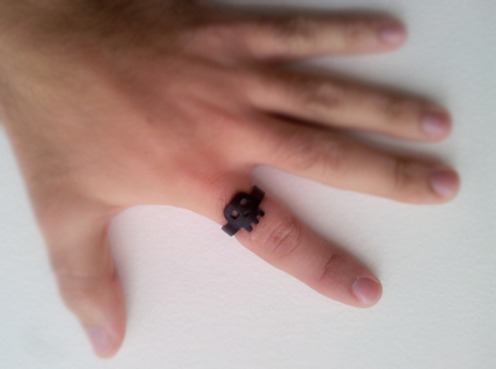 Skully Ring 3d printed 