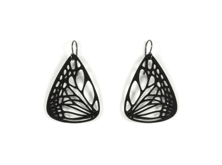 Colorful Butterfly Earrings (L) 3d printed