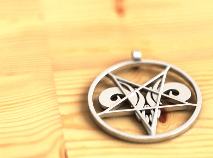 Devil pendant 3d printed