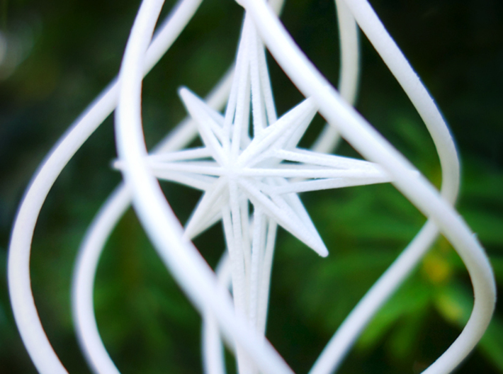 Christmas Tree Ornament (Bauble) - North Star 3d printed Detail