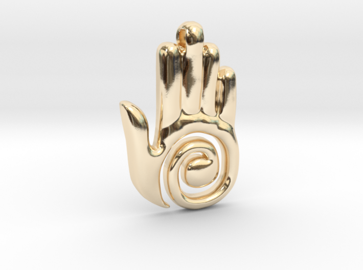Healer's Hand Charm 3d printed