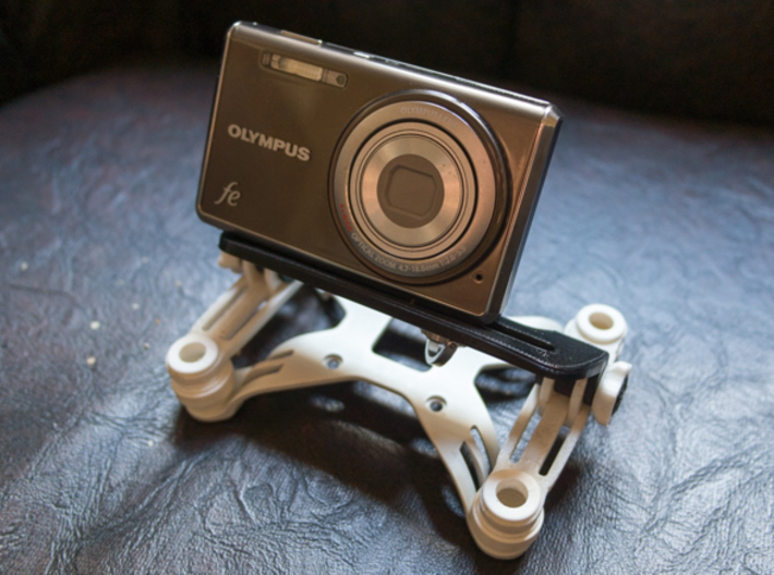 DJI Phantom 2 Vision Universal Camera Mount V2 3d printed