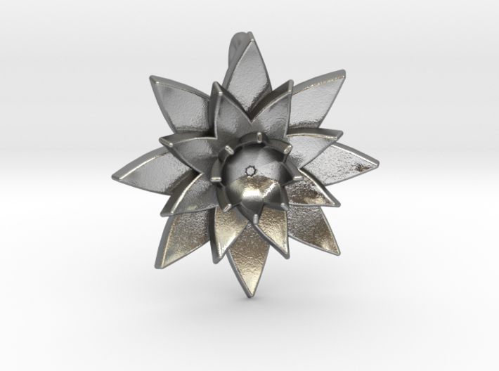 Lotus Flower Pendant 3d printed 