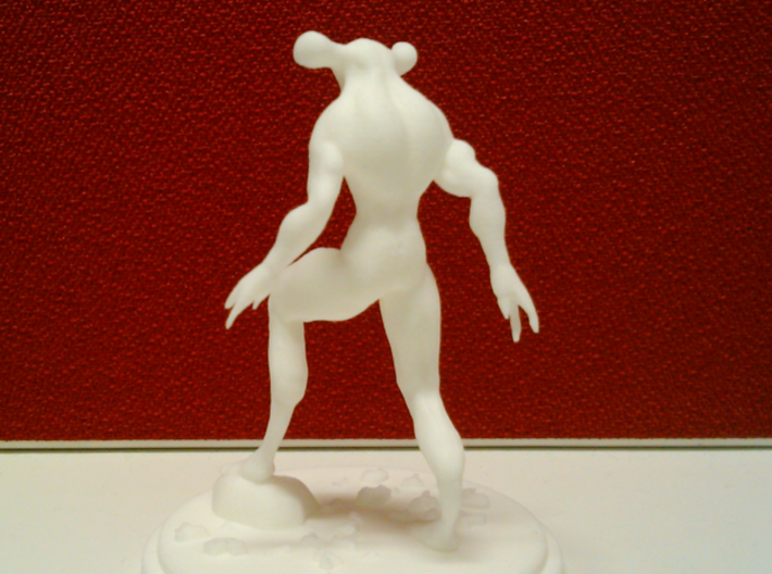 The Stalking Horror 3d printed White Strong & Flexible from behind