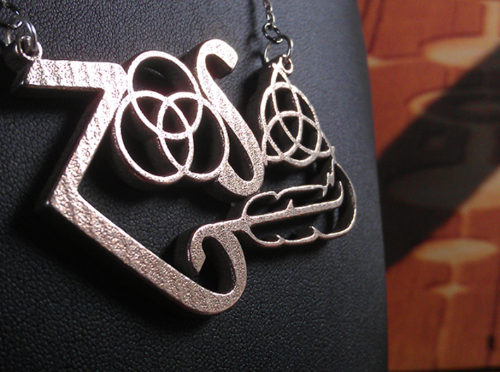 Four Symbols - Classic 70's Rock Pendant 3d printed