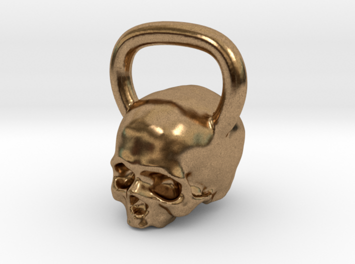 Kettlebell Skull Pendant .75 Scale 3d printed