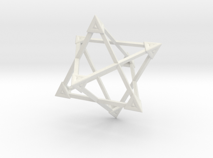 Merkaba Wire Pyramids Only 1 Caps 5cm 3d printed